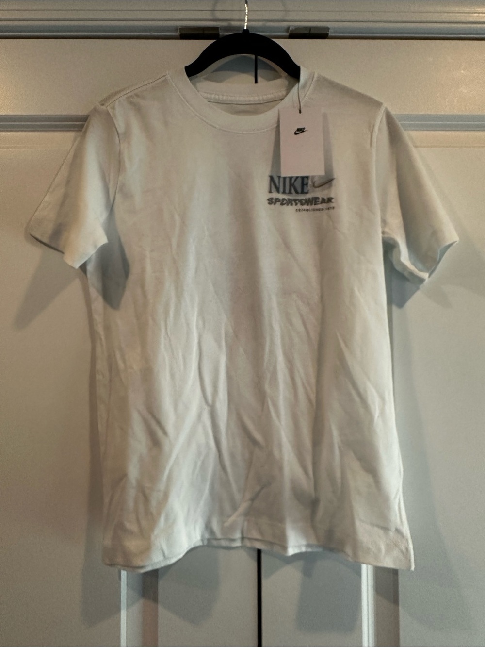 Nike White Short Sleeve Sportwear Logo Tee